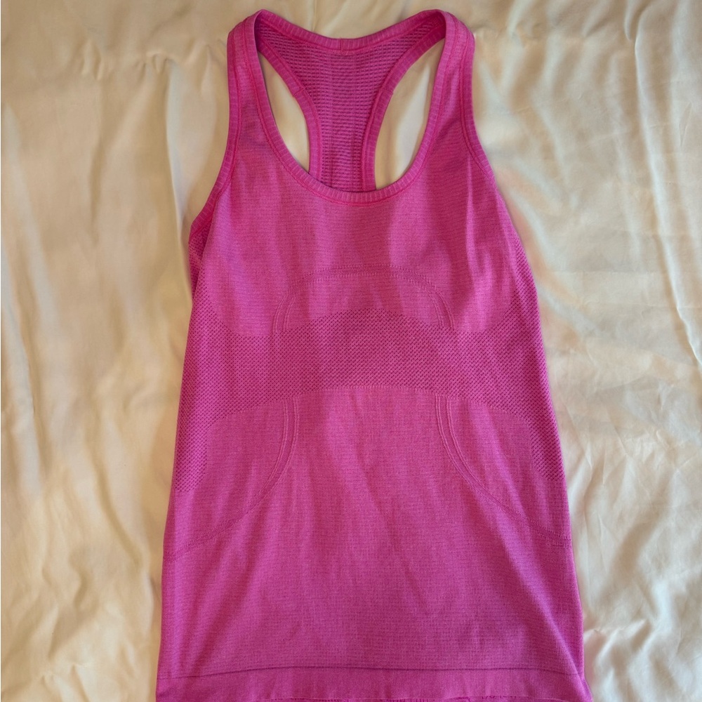 pink lululemon swiftly tech tank top